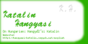 katalin hangyasi business card